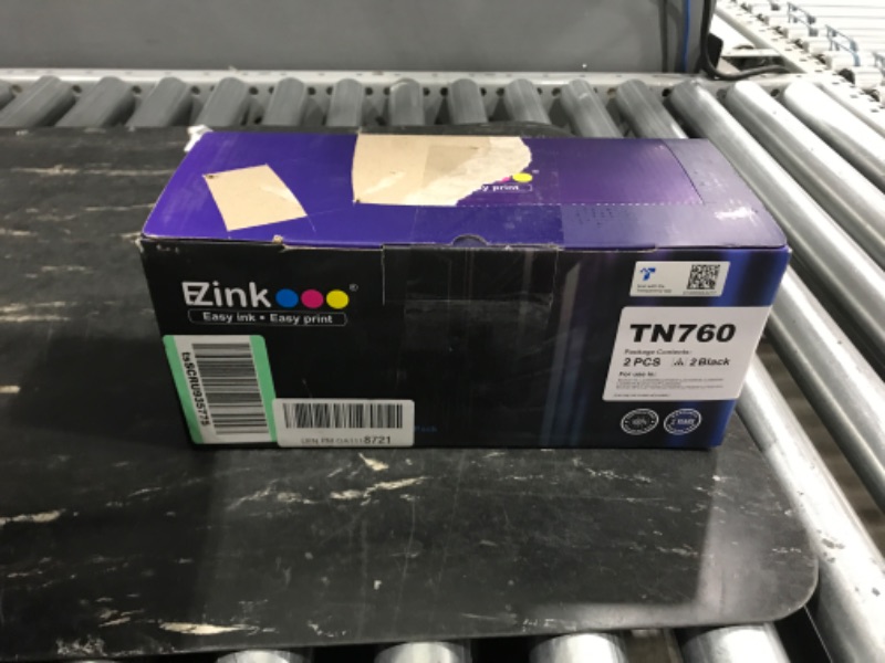 Photo 1 of *USED*E-Z Ink (TM TN760 Compatible Toner Cartridges Replacement for Brother TN-760 TN730 TN-730 to Use with MFC-L2710DW MFC-L2750DW HL-L2350DW HL-L2370DW HL-L2395DW HL-L2390DW DCP-L2550DW (Black, 2 Pack) 2 x Black