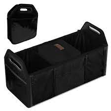 Photo 1 of *NOT exact stock photo, use for reference*
Trunk Organizer, Foldable Car Storage Bag Portable Insulation Cooler Bag Collapsible Vehicle Organizer Divider Storage Totes with 3 Compartment Cargo Tote for Groceries Caddy SUV, Black
