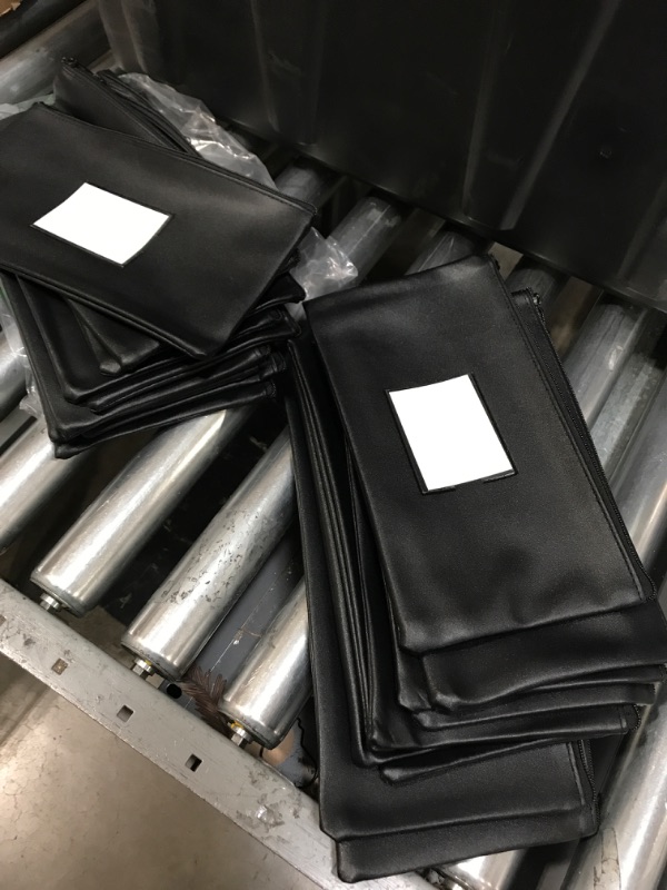 Photo 1 of 20 pack black leather pencil carrier with paper label