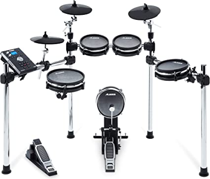 Photo 1 of Alesis Drums Command Mesh Kit - Electric Drum Set with USB MIDI Connectivity, 600+ Electronic & Acoustic Drum Kit Sounds and Dual Zone Mesh Pads
