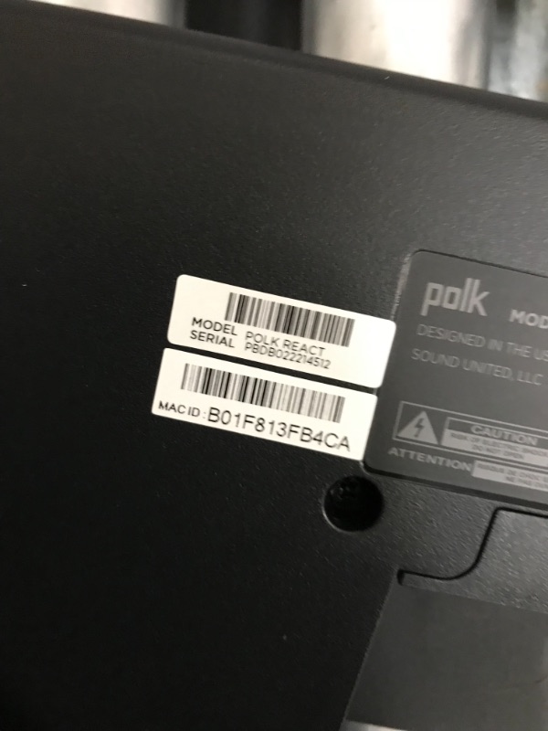 Photo 5 of Polk Audio React Sound Bar, Dolby & DTS Virtual Surround Sound, Next Gen Alexa Voice Engine with Calling & Messaging Built-in, Expandable to 5.1 with Matching React Subwoofer & SR2 Surround Speakers (Soundbar)