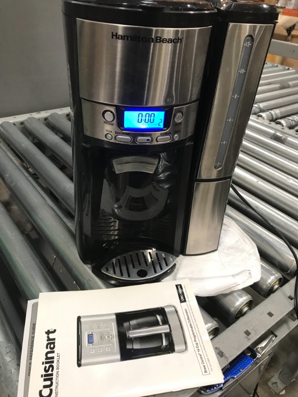 Photo 2 of Hamilton Beach Brewstation Dispensing Coffee Maker with 12 Cup Internal Brew Pot, Removable Reservoir, Black & Stainless Steel
