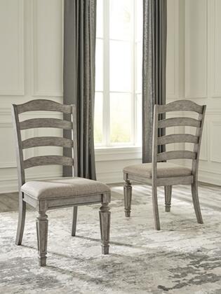 Photo 1 of Ashley Furniture Lodenbay Antique Gray Dining Upholstered Side Chair (Set of 2) - 20"W X 25"D X 41"H
