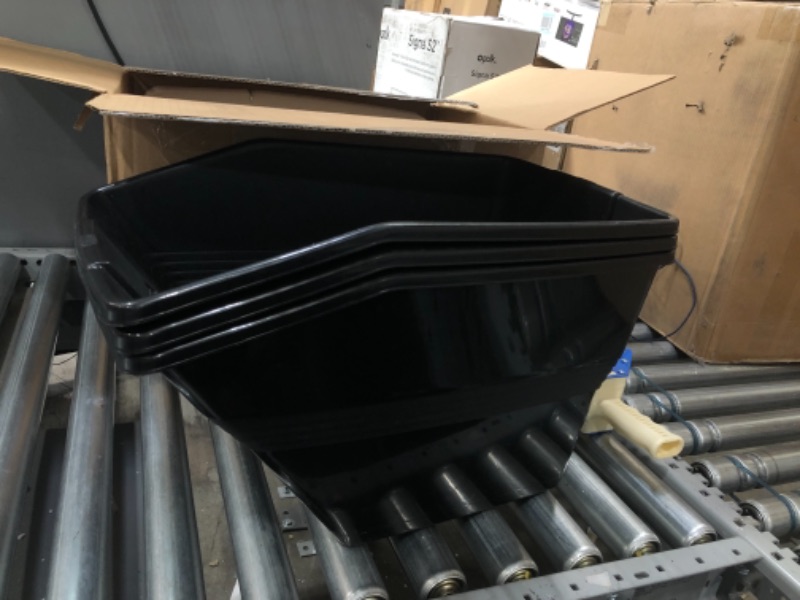 Photo 1 of 20x11x13inch 3 pk black containes with lid