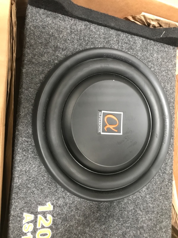 Photo 3 of Alphasonik AS10DF 10" 1200 Watts 4-Ohm Down Fire Shallow Mount Flat Enclosed Sub woofer for Tight Spaces in Cars and Trucks, Slim Thin Loaded Subwoofer Air Tight Sealed Bass Enclosure
