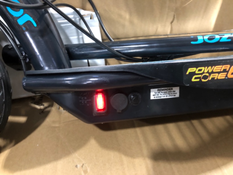 Photo 3 of ***PARTS ONLY*** Razor Power Core E100 Electric Scooter for Kids Ages 8+ - 100w Hub Motor, 8" Pneumatic Tire, Up to 11 mph and 60 min Ride Time, For Riders up to 120 lbs