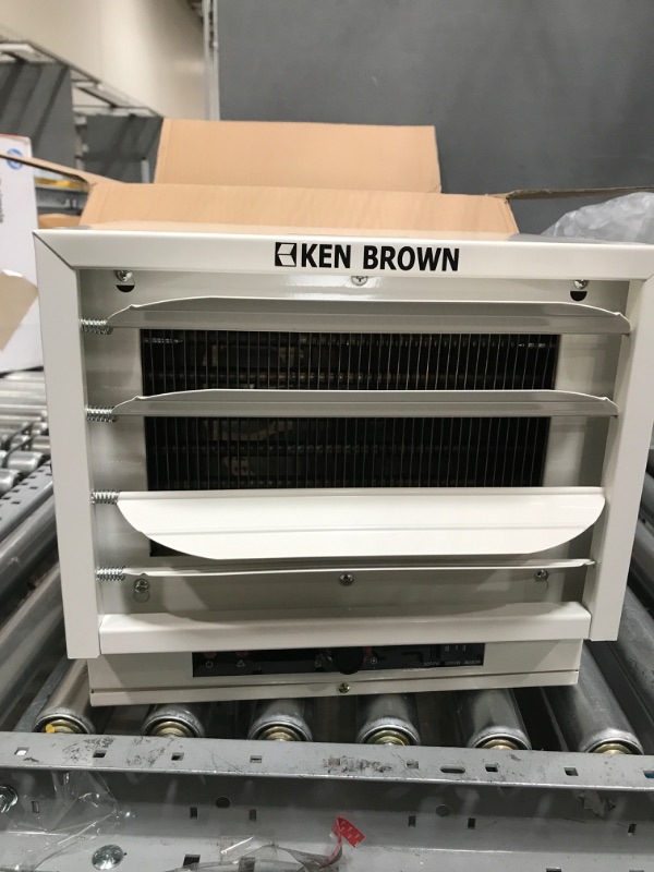 Photo 2 of KEN BROWN 3000/4000/5000W Fan Forced Ceiling Mount Heater with Dual Knob Controls for Garage, Workshop, Warehouse or Storage Area,Upgraded Version
