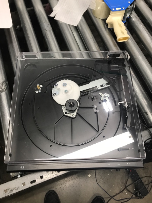 Photo 1 of Audio-Technica AT-LP60X-BK Fully Automatic Belt-Drive Stereo Turntable, Black, Hi-Fi, 2 Speed, Dust Cover, Anti-Resonance, Die-Cast Aluminum Platter