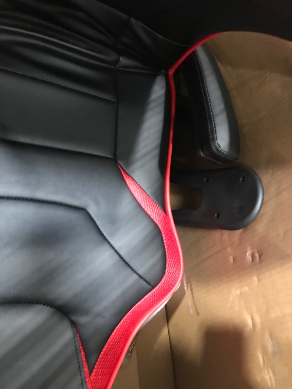 Photo 8 of X Rocker, 5134801, 2.1 Torque Wireless Gaming Chair with Fixed Arms and Vibration, 32.1 x 24.8 x 40.16, Black/Red