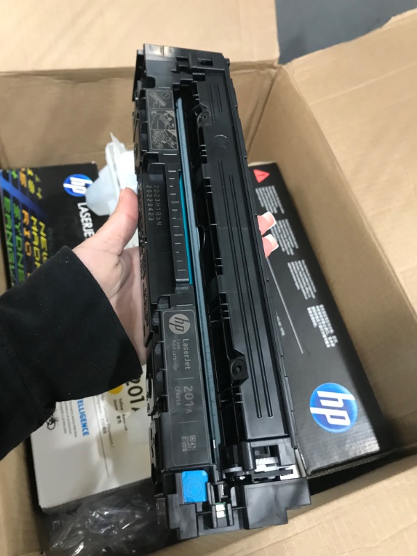 Photo 3 of 201A Toner CF400A CF401A CF402A CF403A: Replacement for HP 201A 3-Pack Black/Cyan/Magenta/Yellow Toner Cartridges Color Pro M277dw M252n M277c6 M277n M252dw...
