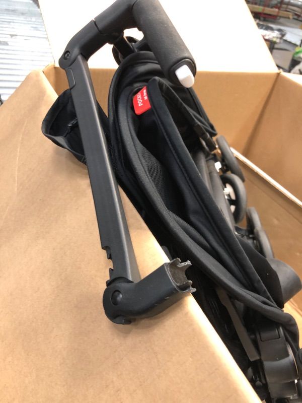 Photo 6 of gb Pockit+ All-Terrain, Ultra Compact Lightweight Travel Stroller with Canopy and Reclining Seat in Velvet Black Velvet Black Pockit+ All Terrain