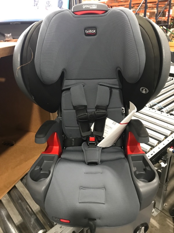 Photo 1 of Britax Grow with You ClickTight Plus Harness-2-Booster Car Seat, Jet Safewash Fabric ClickTight Plus Jet
