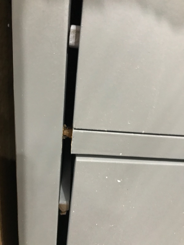 Photo 1 of ClickDecor Finley Solid Wood 3 Drawer Nightstand, Modern Storage Cabinet for Bedroom or Living Room, 18.5" Table Width, Fully Assembled, Gray Grey