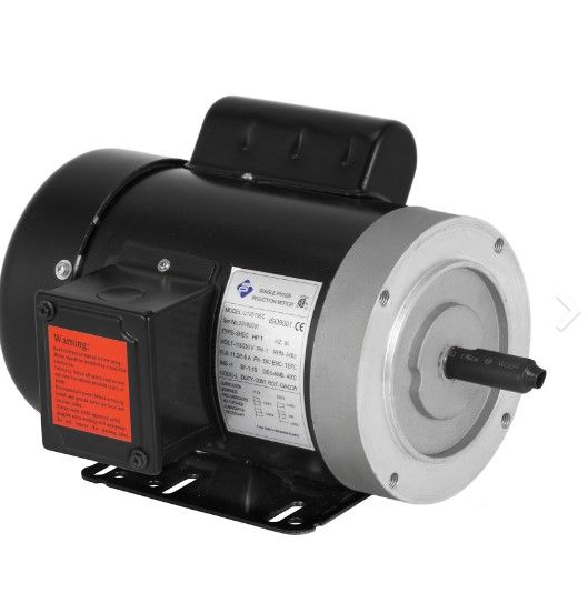 Photo 1 of · Single Phase Electric Motor: This electric compressor motor runs at 1 HP. Type: SHDC; Phase: Single Phase, 2 Pole; Voltage: 115/230V; Full Load Amps: 11.2/5.6A; Frequency: 60 Hz; Frame: 56C Frame; Rotation: CW - CCW(Reversible); AC Motor Type: Induction