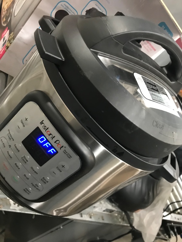 Photo 2 of **Lid will not shut correctly**
Instant Pot 8 qt 11-in-1 Air Fryer Duo Crisp + Electric Pressure Cooker