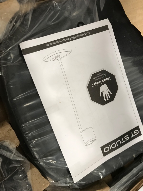 Photo 4 of **box has been opened**
GT STUDIO Sonos Speaker Stands for Sonos One, One SL, Play:1, Play:3, Premium Design Improves Surround Sound, Heavy Base, Complete Cord Concealment - (Pair, Black) Pair Black