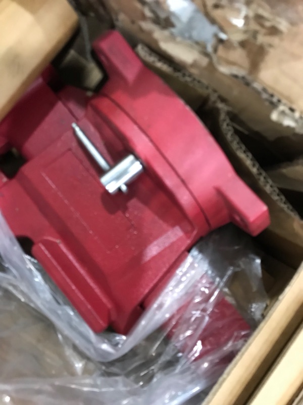 Photo 4 of **box has been opened**
COGNATIVE 6.5" Heavy-Duty Bench Vise Ductile Iron Bench Vise 360° Swivel Bench Vise with Anvil, Red 6.5 Inch