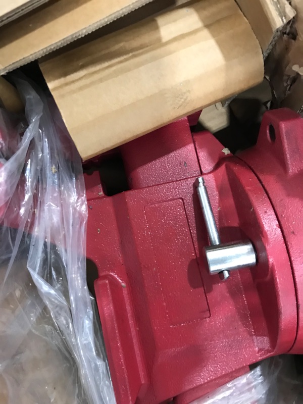 Photo 2 of **box has been opened**
COGNATIVE 6.5" Heavy-Duty Bench Vise Ductile Iron Bench Vise 360° Swivel Bench Vise with Anvil, Red 6.5 Inch