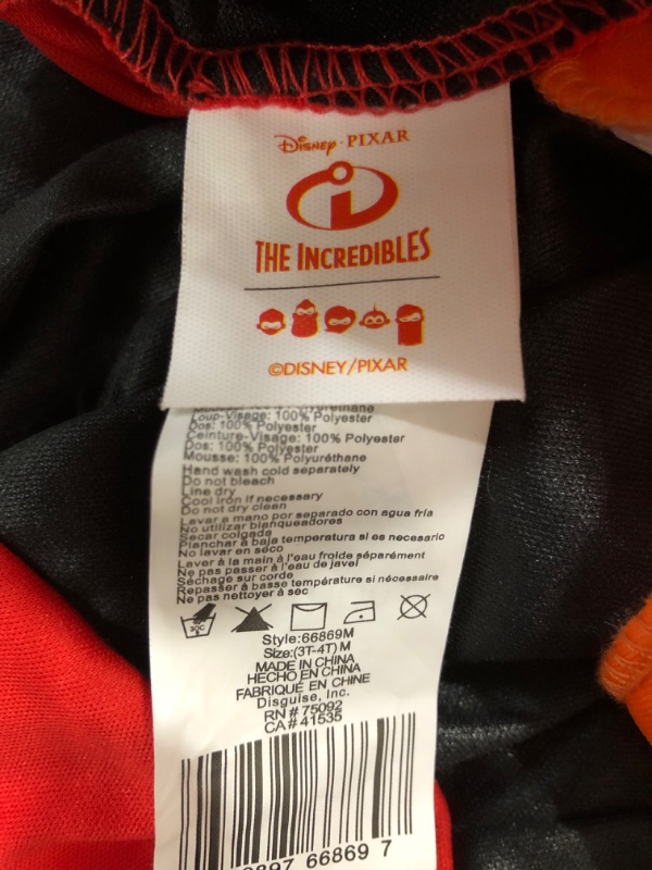 Photo 4 of Disney Incredibles 2 Classic Dash Muscle Toddler Costume
size: Medium. 