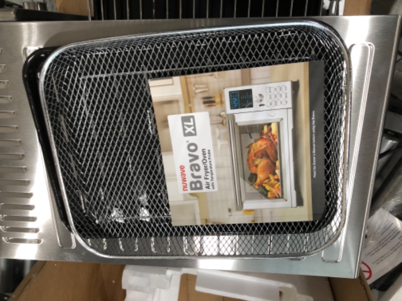 Photo 3 of 6012662 1728 Cu. in. Bravo Xl Programmable Digital Air Fryer with Baking Pan - Silver
