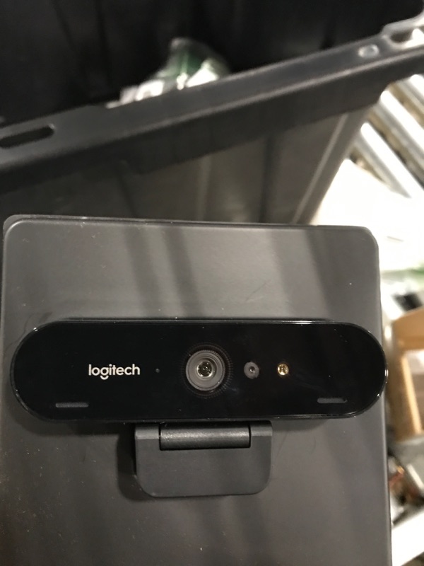 Photo 2 of Logitech Brio 4K Webcam, Ultra 4K HD Video Calling, Noise-Canceling mic, HD Auto Light Correction, Wide Field of View, Works with Microsoft Teams, Zoom, Google Voice, PC/Mac/Laptop/Macbook/Tablet