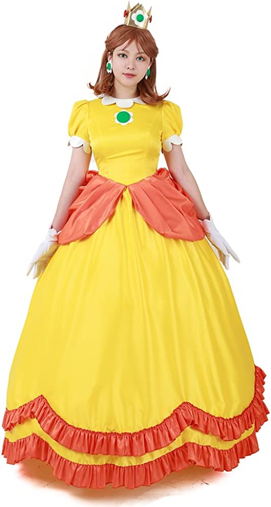 Photo 1 of miccostumes Women's Deluxe Daisy Cosplay Costume Yellow Dress