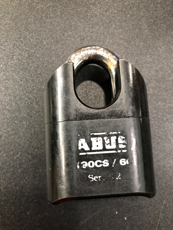 Photo 2 of *LOCKED* ABUS 190CS/60 High Security Solid Steel Combination Padlock, Closed Shackle
