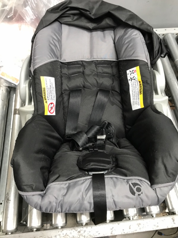 Photo 3 of Baby Trend Expedition Jogger Travel System, Millennium White + Baby Trend EZ Flec Loc 32 Infant Car Seat Base, Black