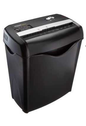 Photo 1 of Amazon Basics 6-Sheet Cross-Cut Paper Shredder