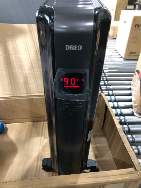 Photo 5 of Dreo Radiator Heater, Upgrade 1500W Electric Portable Space Oil Filled Heater with Remote Control, 4 Modes, Overheat & Tip-Over Protection, 24h Timer,...
