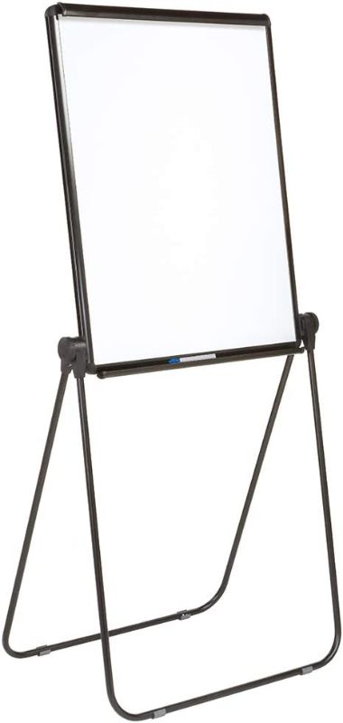 Photo 1 of Quartet Easel, Standard, 70" High, Adjustable, 27" x 34" Whiteboard, Reversible, Flip Chart Holder, Ultima, Black Frame (101EL)
