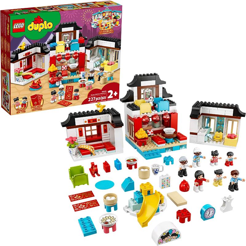 Photo 1 of LEGO DUPLO Town Happy Childhood Moments 10943 Family House Toy Playset; Imaginative Play and Creative Fun for Kids, New 2021 (227 Pieces)
