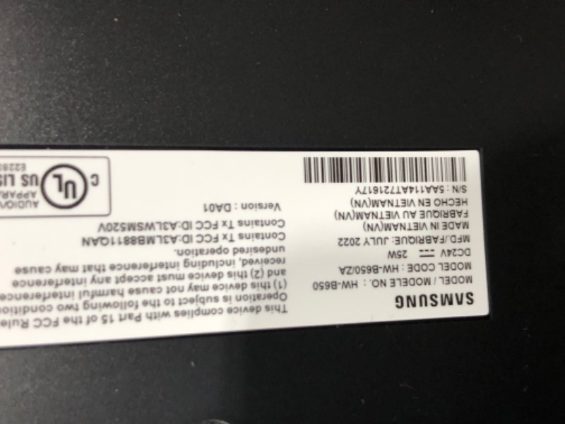 Photo 5 of SAMSUNG HW-B650 3.1ch Soundbar w/Dolby 5.1 DTS Virtual:X, Bass Boosted, Built-in Center Speaker, Bluetooth Multi Connection, Voice Enhance & Night Mode, Subwoofer Included, 2022 HW-B650 Soundbar