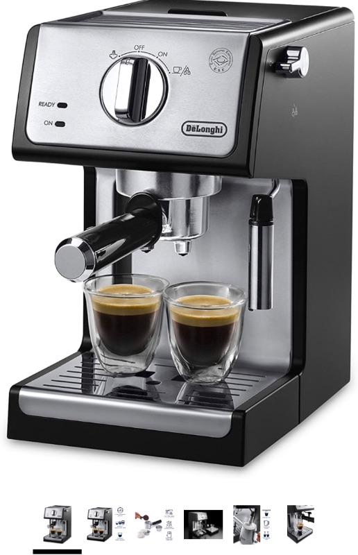 Photo 1 of De'Longhi ECP3420 Bar Pump Espresso and Cappuccino Machine, 15", Black