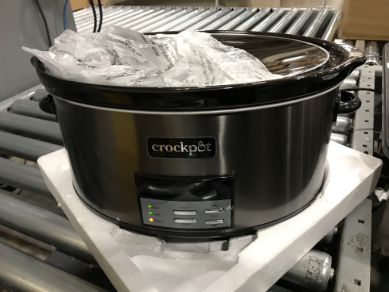 Photo 2 of *NONFUNCTIONAL* Crock-Pot Digital Slow Cooker - 8 qt - Black Stainless