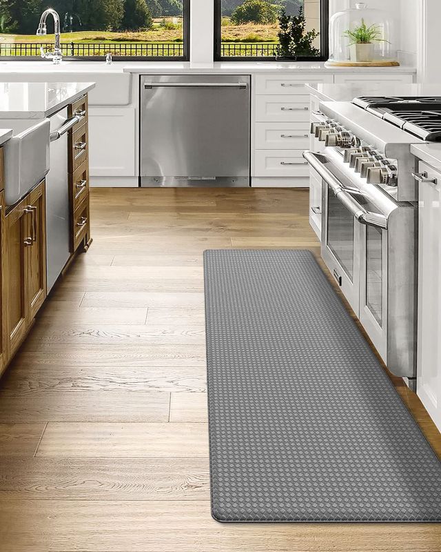 Photo 1 of  Kitchen Rug Anti Fatigue,Non Skid Cushioned Comfort Standing Kitchen Mat Waterproof and Oil Proof Floor Runner Mat, Easy to Clean,