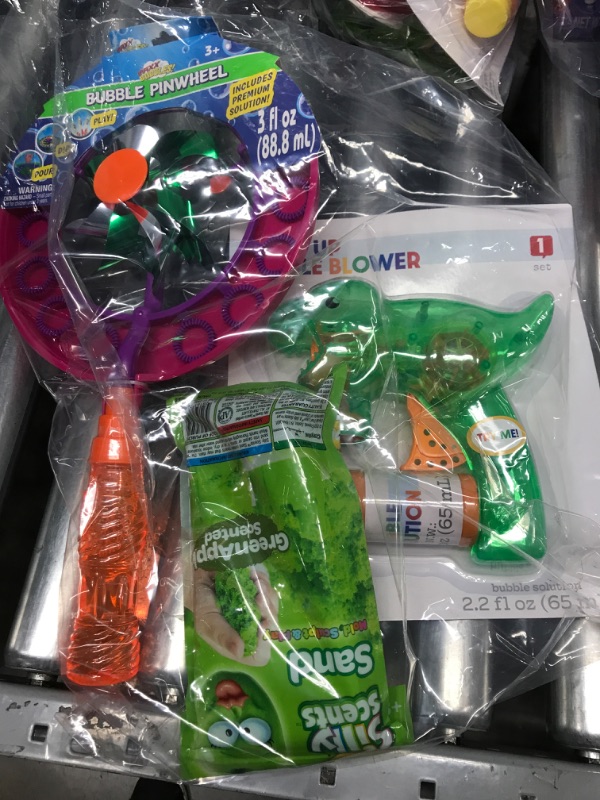 Photo 1 of Bundle bag of kids toys; bubbles, kinetic sand. Bundles may vary