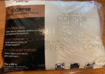 Photo 1 of Amy Miller Home Copper Infused Jacquard Pillow NEW
20" x 26"