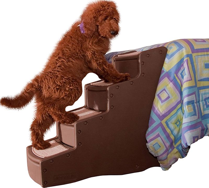 Photo 1 of 
Pet Gear Easy Step IV Pet Stairs, 4-step/for cats and dogs up to 150-pounds, Chocolate,1 Count (Pack of 1),PG9740CH
Color:Chocolate