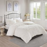 Photo 1 of 3pc Eugenia Cotton Damask Comforter Set