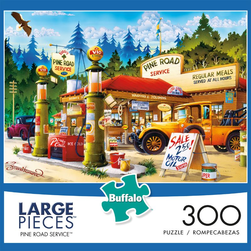 Photo 1 of Buffalo Games - Large Piece - Pine Road Service - 300 Piece Jigsaw Puzzle
