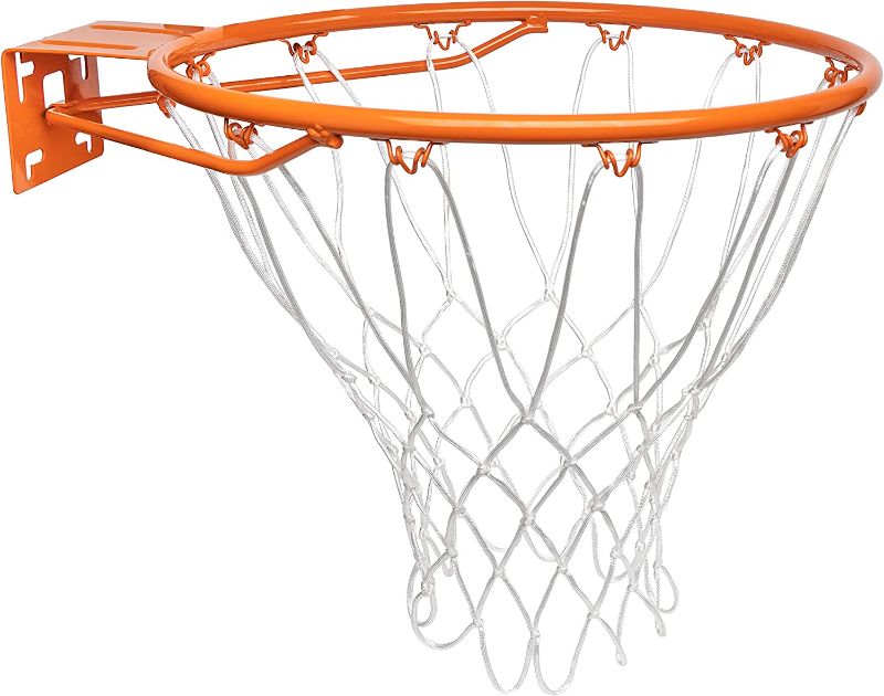 Photo 1 of 2PK-GoSports Universal Regulation 18" Steel Basketball Rim - Choose from Fixed or Breakaway - Use for Replacement or Garage Mount
