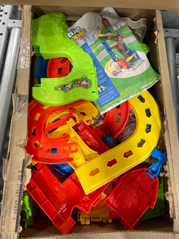 Photo 2 of **MISSING PARTS** Fisher-Price Little People Sit 'n Stand Skyway, 2-in-1 vehicle racing playset for toddlers ages 1 to 5 years SIOC/FFP