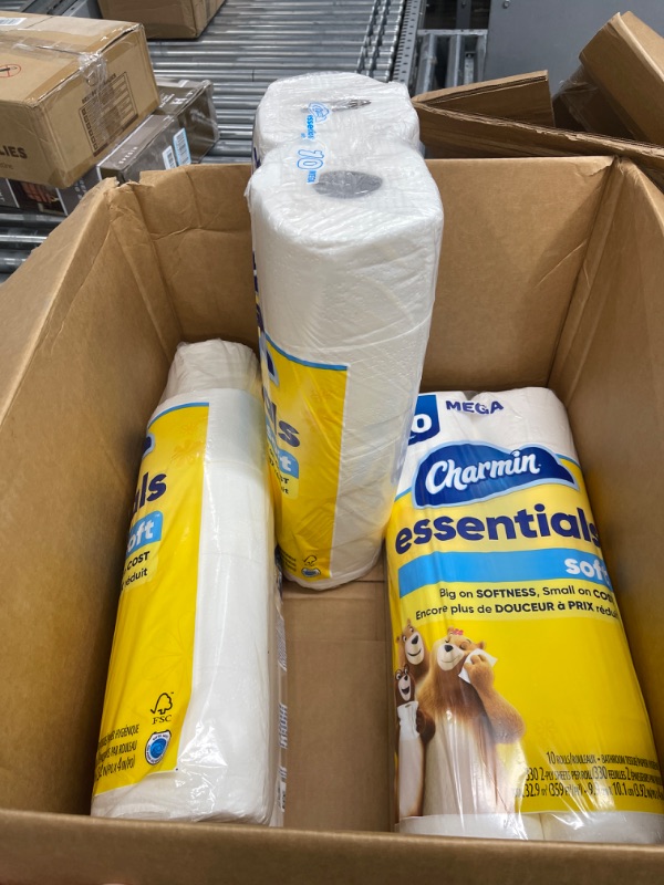 Photo 1 of Charmin Essentials Strong Toilet Paper, 30 Mega Rolls = 120 Regular Rolls (Packaging May Vary) 30 Count (Pack of 1)