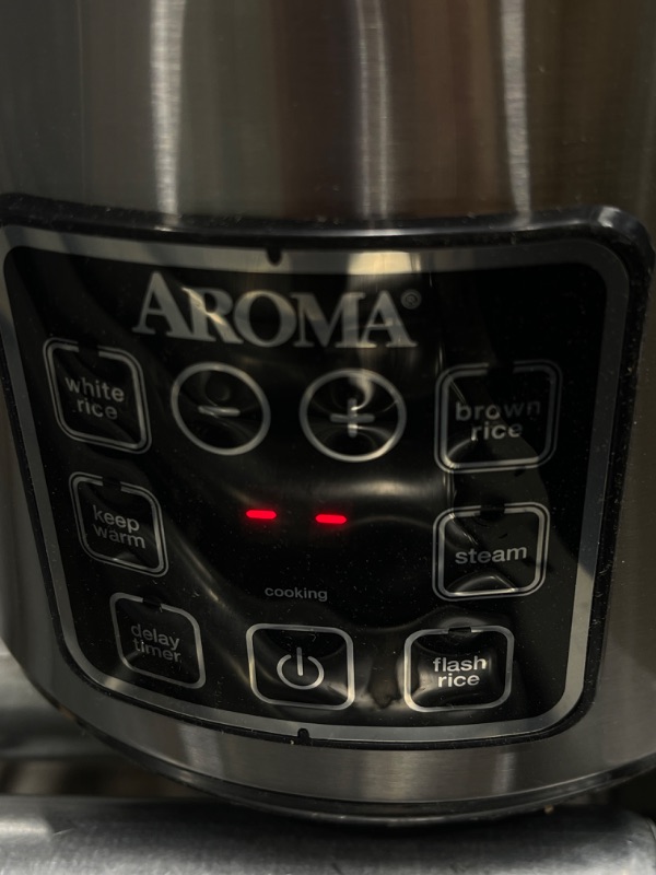 Photo 4 of Aroma Housewares ARC-914SBD Digital Cool-Touch Rice Grain Cooker and Food Steamer, Stainless, Silver, 4-Cup (Uncooked) / 8-Cup (Cooked) Basic