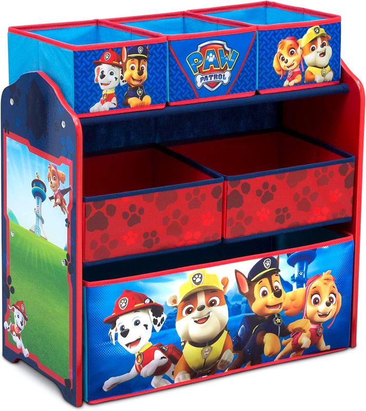 Photo 1 of Delta Children 6 Bin Design and Store Toy Organizer - Greenguard Gold Certified, Nick Jr. PAW Patrol
