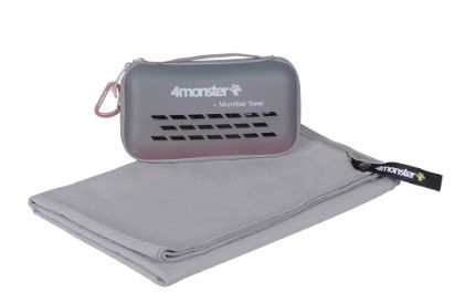 Photo 1 of 4Monster Camping Towel Microfiber, Fast Drying Travel Towel, Grey