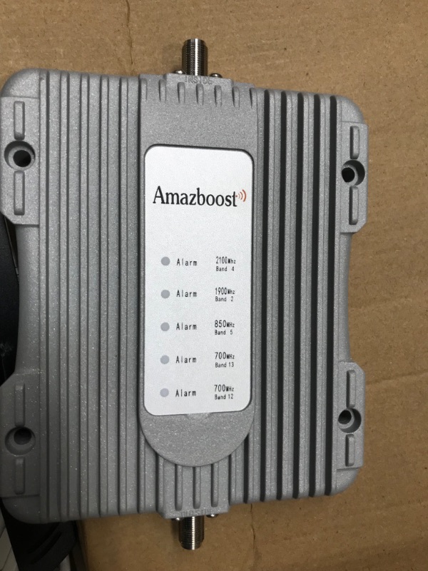 Photo 3 of ***SEE CLERK NOTES***
Amazboost A1 Cell Phone Booster for Home -Up to 2,500 sq ft,Cell Phone Signal Booster Kit