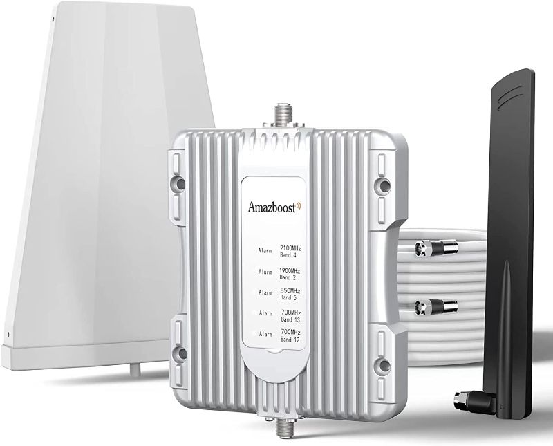 Photo 1 of ***SEE CLERK NOTES***
Amazboost A1 Cell Phone Booster for Home -Up to 2,500 sq ft,Cell Phone Signal Booster Kit