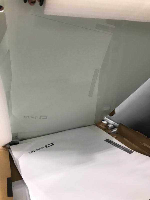 Photo 1 of Quartet Glass Whiteboard, Magnetic Dry Erase White Board, 3' x 2', White Surface, Infinity (G3624W) White 3' x 2' Board